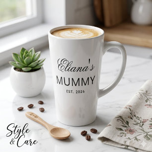 Tasse de latte avec texte personnalisé pour Papa