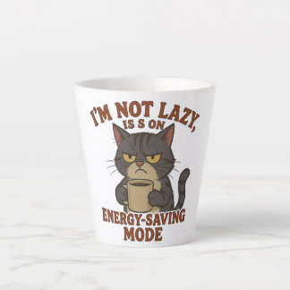 Tasse de Latte Chat Grincheux Drôle