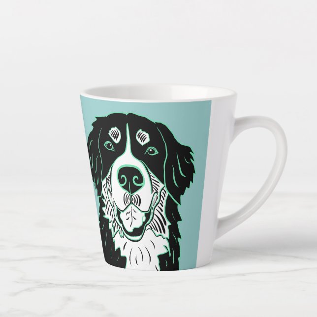 Tasse de latte Chien de montagne bernois (Droite)