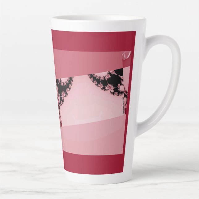 Tasse de Latte crémeux jardin fractal (Droite)