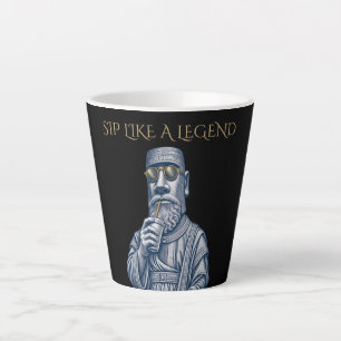 Tasse de latte d'art vintage 'Boire comme une lége