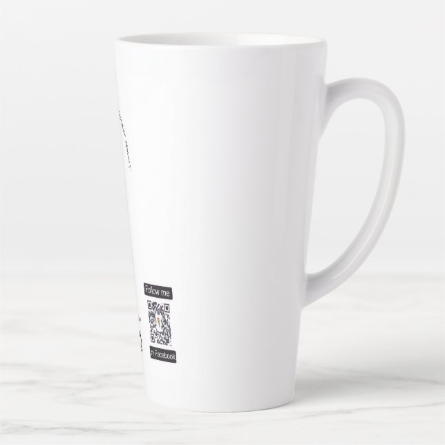 Tasse de latte de 12 oz (Droite)