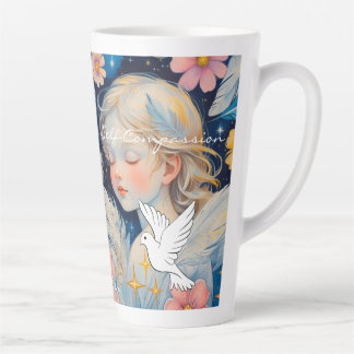Tasse de latte de compassion envers soi-même