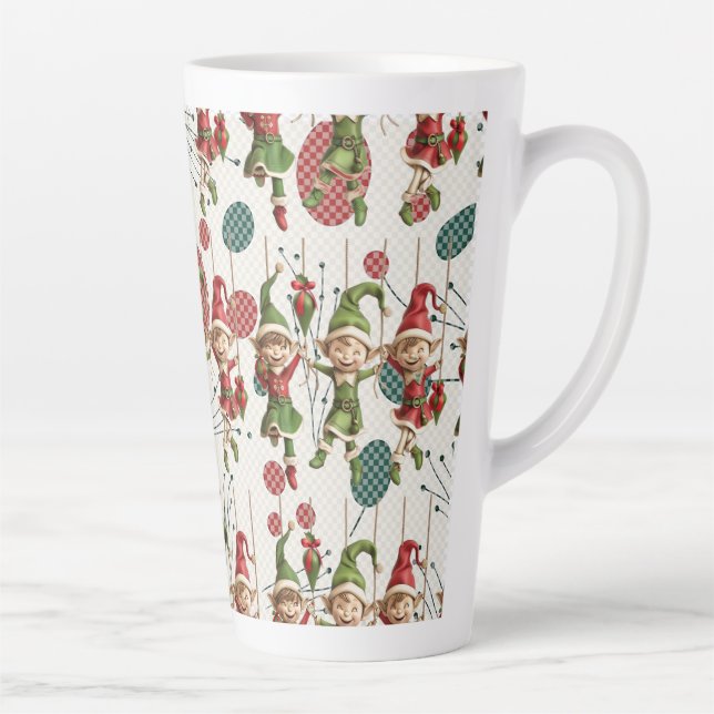 Tasse de latte de l'elfe de Noël de Santa (Droite)
