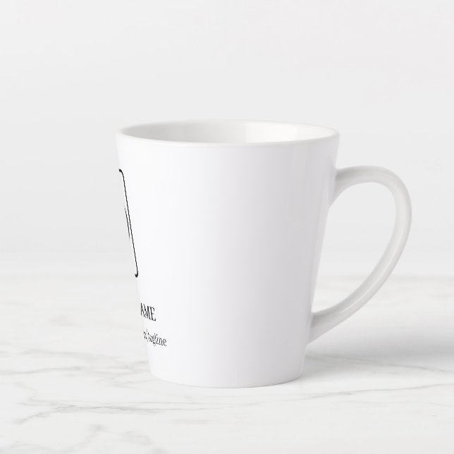 Tasse de latte de promotion de site Web à logo per (Droite)