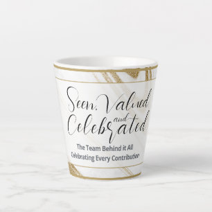Tasse de latte de reconnaissance   Cadeau d'événem