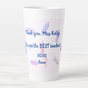 Tasse de latte de remerciement personnalisée pour