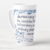 Tasse de latte Démocratie pour le peuple