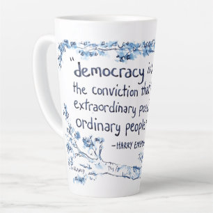 Tasse de latte Démocratie pour le peuple