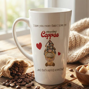 Tasse de latte drôle – Gnome de café pour petite a