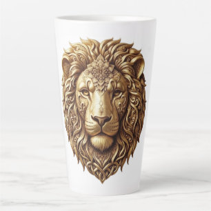 Tasse de latte en céramique avec ornement tribal d
