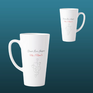 Tasse de latte Enseigner Amour Inspirer pour ensei