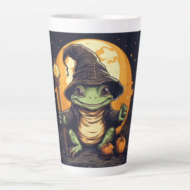 Tasse de Latte Grenouille Mystique (Devant)