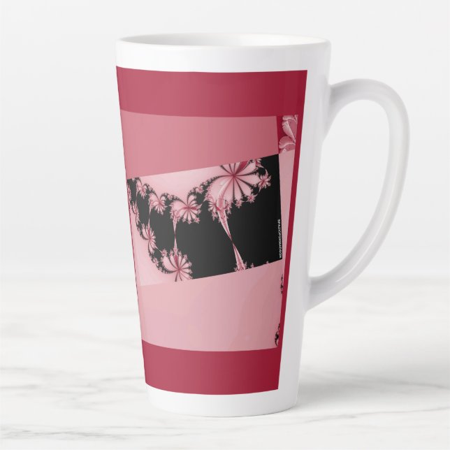 Tasse de latte jardin de rose fractale (Droite)