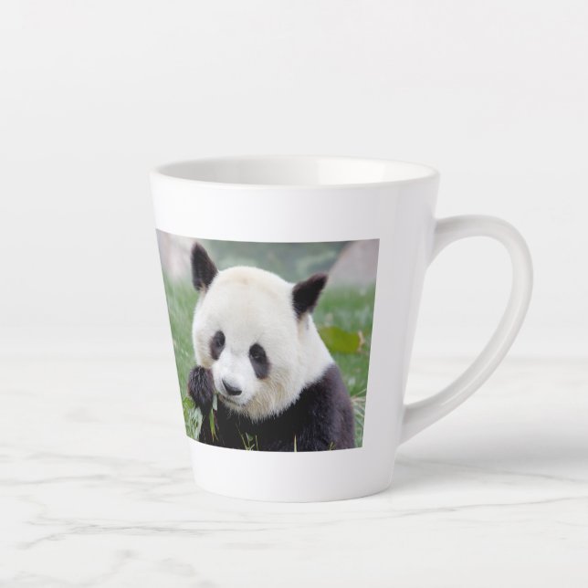tasse de latte Panda géant, animaux. tôle (Droite)