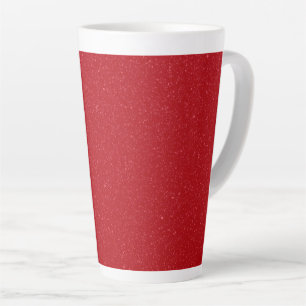 Tasse de latte personnalisable rouge tomate à brui
