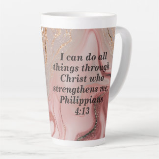 Tasse de latte personnalisée avec citation de la B