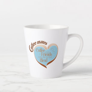 Tasse de latte pour compagnons de café