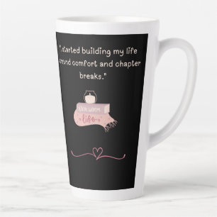 Tasse de Latte pour une Vie de Lecture Confortable