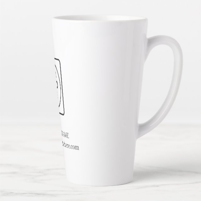 Tasse de latte promotionnelle avec logo d'entrepri (Droite)