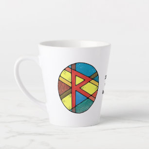 Tasse de Latte Raidho Rune Art Nouveau – ÉQUILIBRE