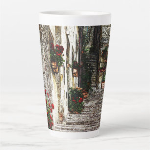 Tasse de Latte Scène d'escalier italien