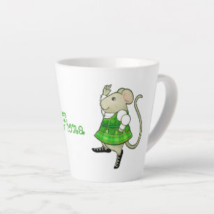 TASSE DE LATTE SOURIS JIG IRLANDAIS + Texte