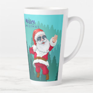 tasse de latte style Noël