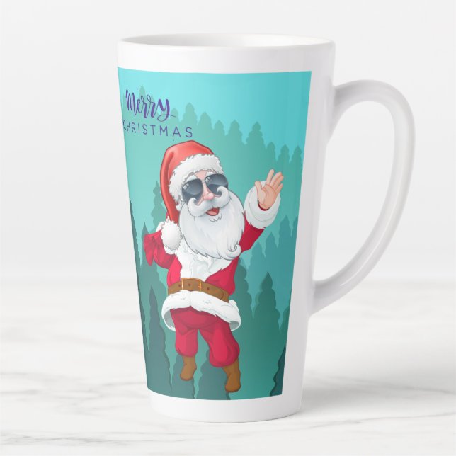 tasse de latte style Noël  (Droite)