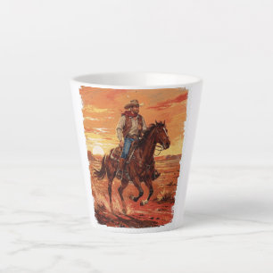 Tasse de Latte sur le thème de la chevauchée de co