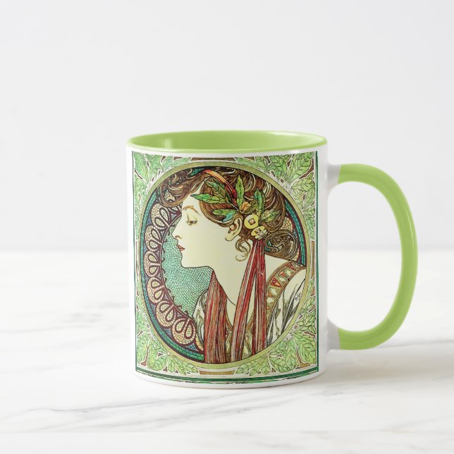 Tasse de laurier d'Alphonse Mucha (Droite)