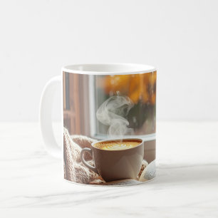 Tasse de lecture de café cosy