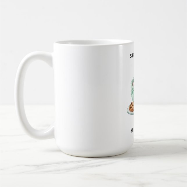 Tasse de lecture personnalisée avec nom de chat co (Gauche)