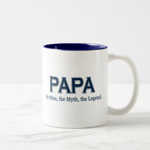 Tasse de légende de mythe d'homme de papa