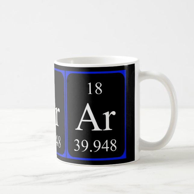 Tasse de l'élément 18 - noir d'argon (Droite)