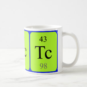 Tasse de l'élément 43 - technétium