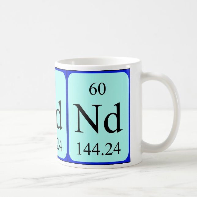 Tasse de l'élément 60 - néodyme (Droite)