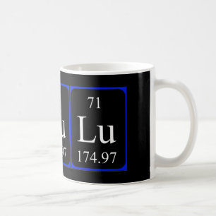Tasse de l'élément 71 - lutécium