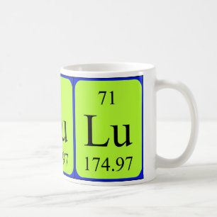 Tasse de l'élément 71 - lutécium