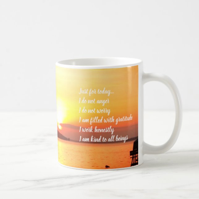 Tasse de lever de soleil de principes de Reiki (Droite)