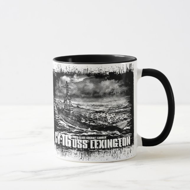 Tasse de Lexington de porte-avions (Droite)