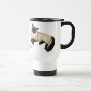 Tasse de l'Himalaya de voyage de chat siamois de