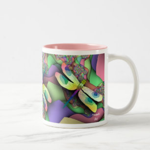 Tasse de libellule (pastels)