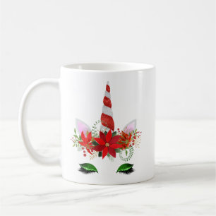 Tasse de licorne de Noël