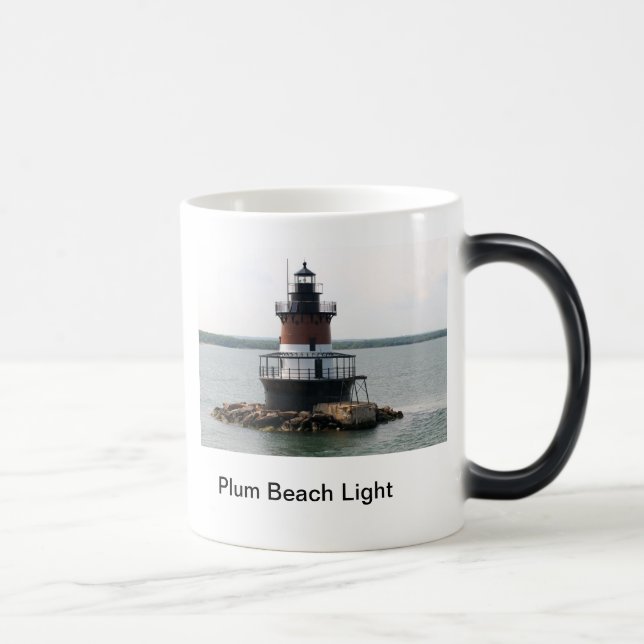 Tasse de Lighouse de plage de prune (Droite)