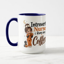 Tasse de l'infirmière introvertie de la marine drô