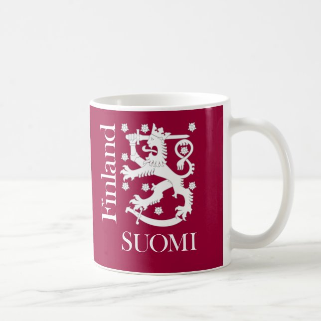 Tasse de lion de SUOMI Finlande (Droite)