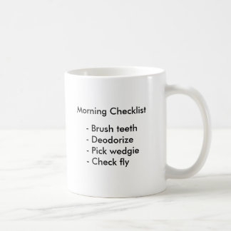 Tasse de liste de contrôle