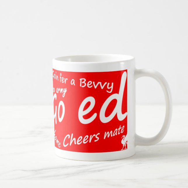 Tasse de Liverpudlian/Wacker, rouge (Droite)