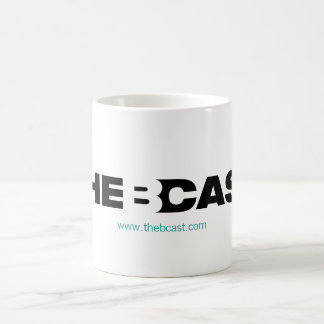 Tasse de logo de B-Fonte avec l'URL de Teal